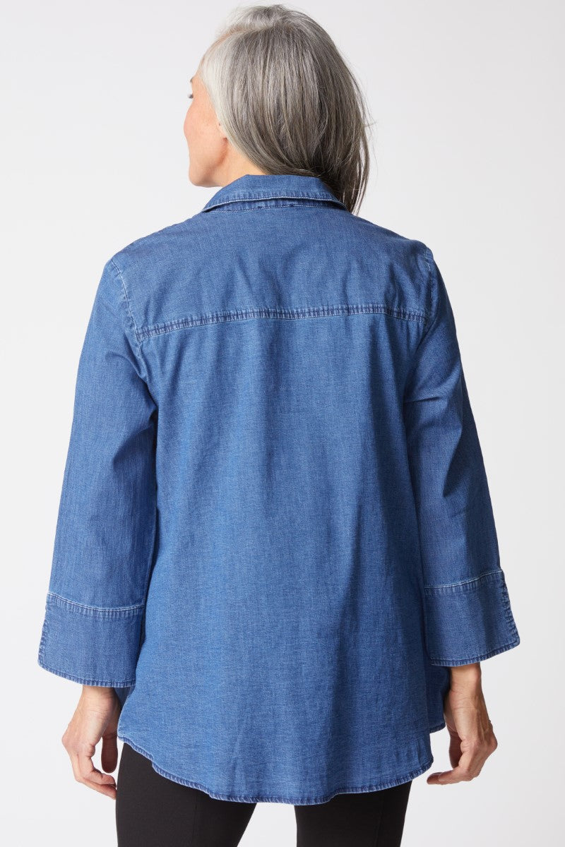 Habitat Clothing Perfect Denim Hidden Placket Shirt