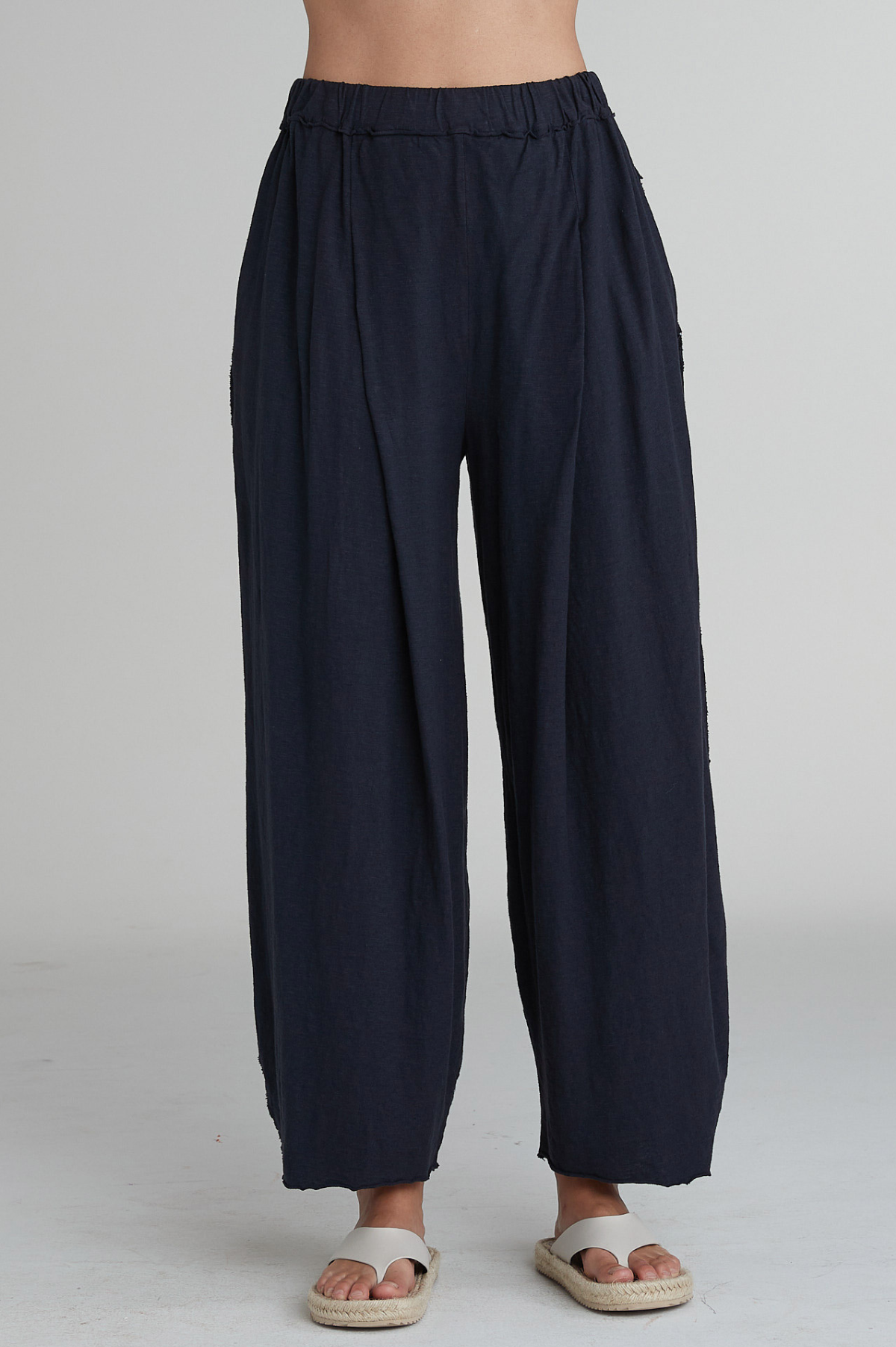 Cut Loose Linen Cotton Jersey Pleat Pant Spring 2025- Special Order