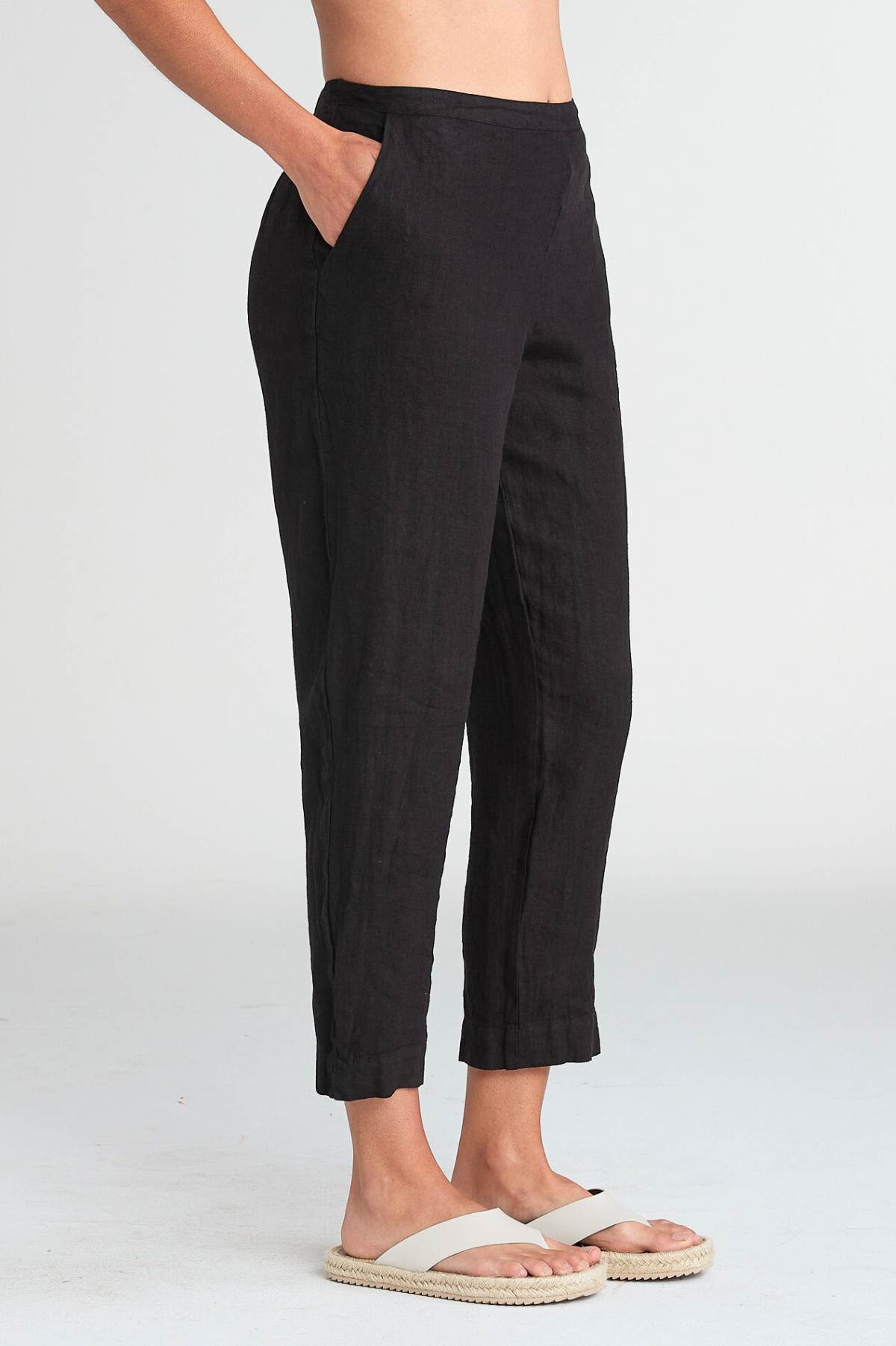 Cut Loose Solid Linen Audrey Pocket Pant Spring 2025- Special Order