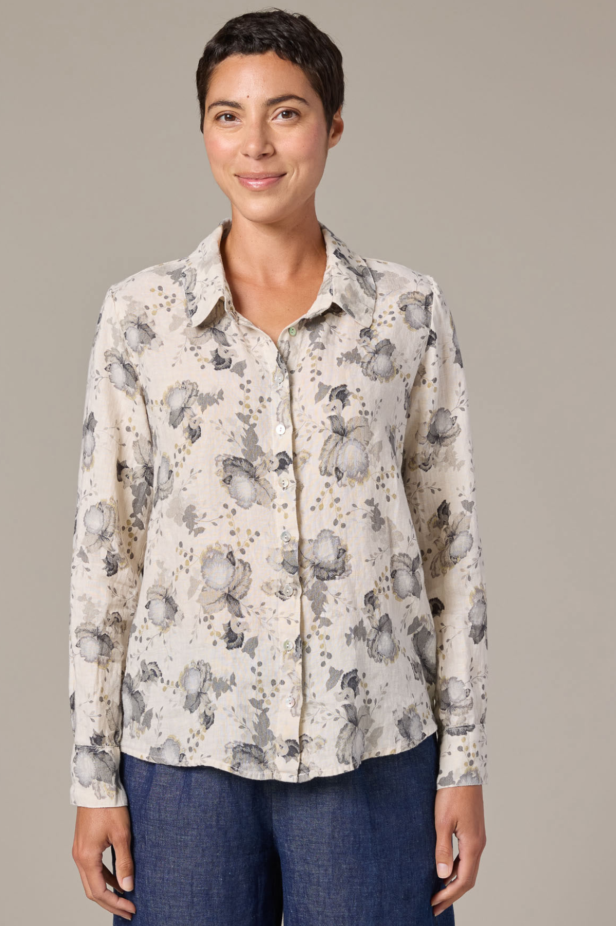 Cut Loose Leoni Floral Print Fitted Shirt Spring 2026-
