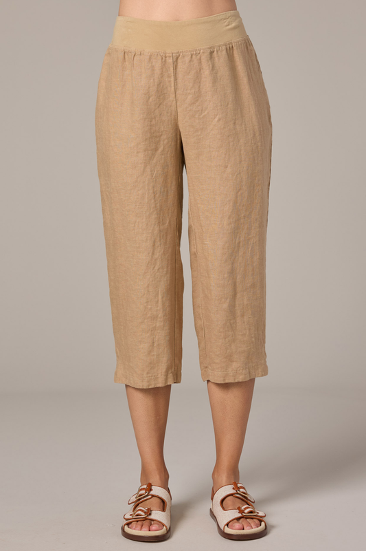 Cut Loose Solid Linen Capri Spring Pant 2026- Special Order - thread to cloth