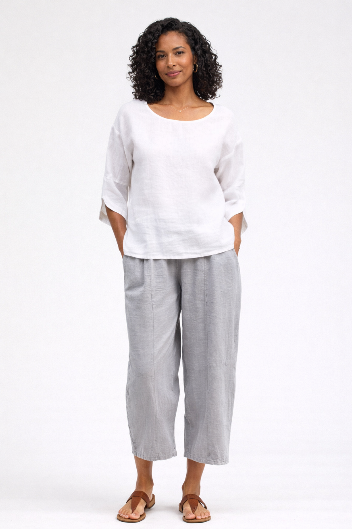 Cut Loose Hanky Linen Tulip Sleeve Top Summer 2026- Special Order - thread to cloth