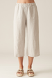 Cut Loose Solid Linen Easy Crop Pant Spring 2024-Special Order