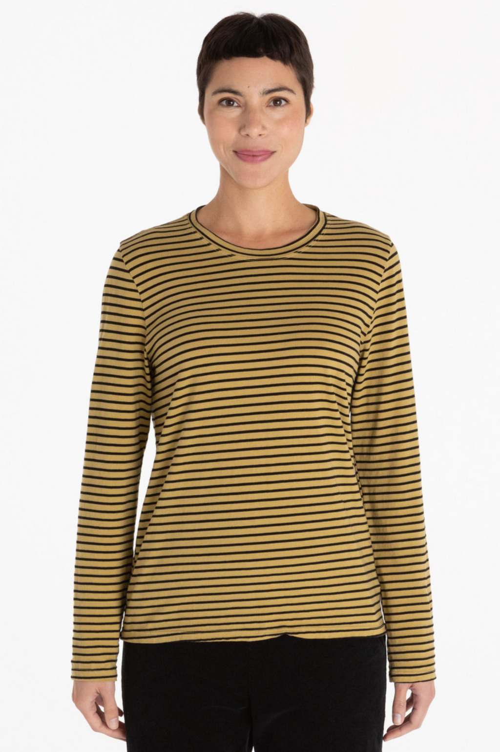 Cut Loose Fall Knit Black Stripe Long Sleeve Tee Fall 2023- Special Order