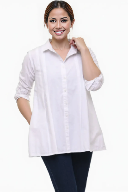 Tulip Clothing Blythe Blouse-White