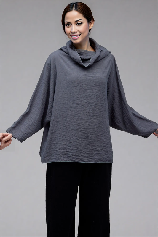 Cut Loose Fall Rayon Parachute One Size Cowl Top Fall 2025-Special Order
