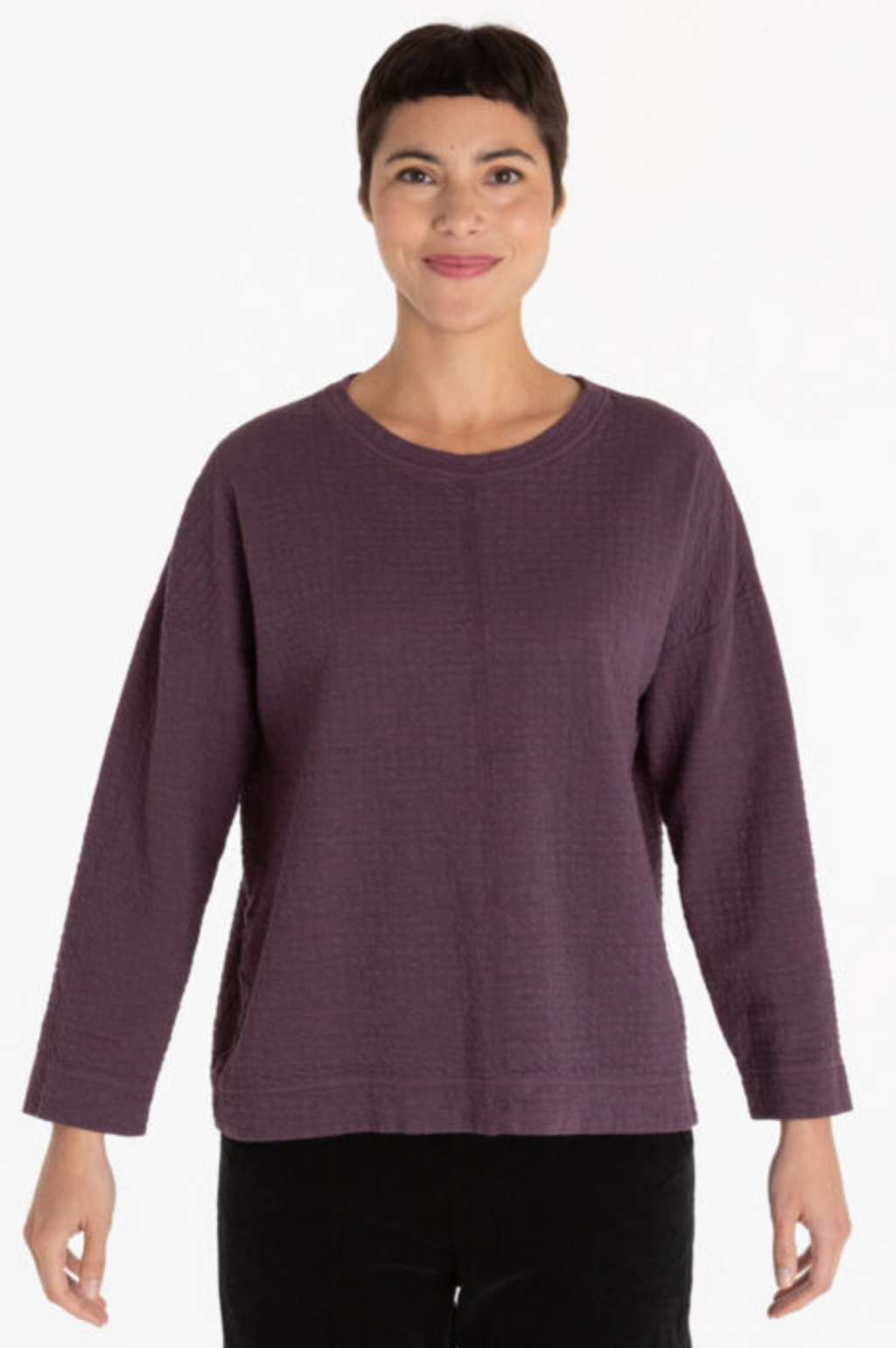 Cut Loose Fall Pucker Double Cloth Sweatshirt Top Fall 2023- Special Order