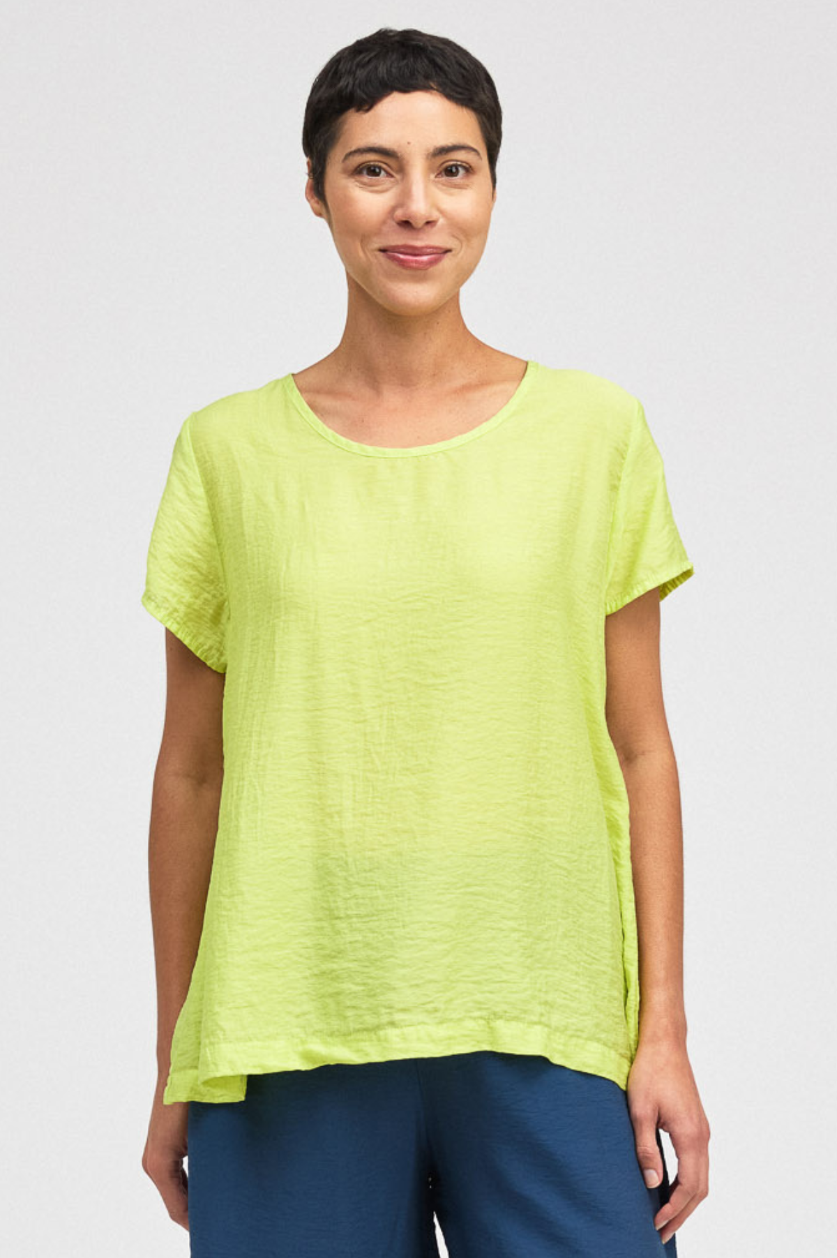 Cut Loose Rayon Parachute Crop Sleeve Swing Shirt Summer 2026- Special Order - thread to cloth