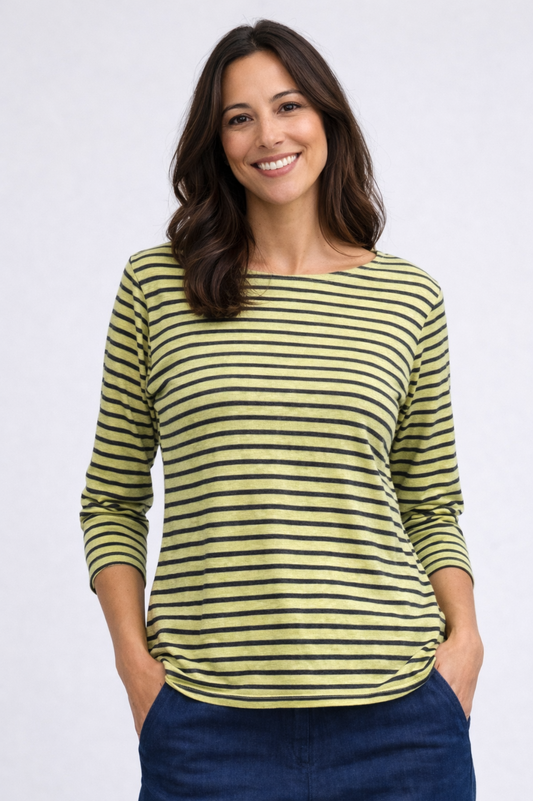 cut loose stripe top