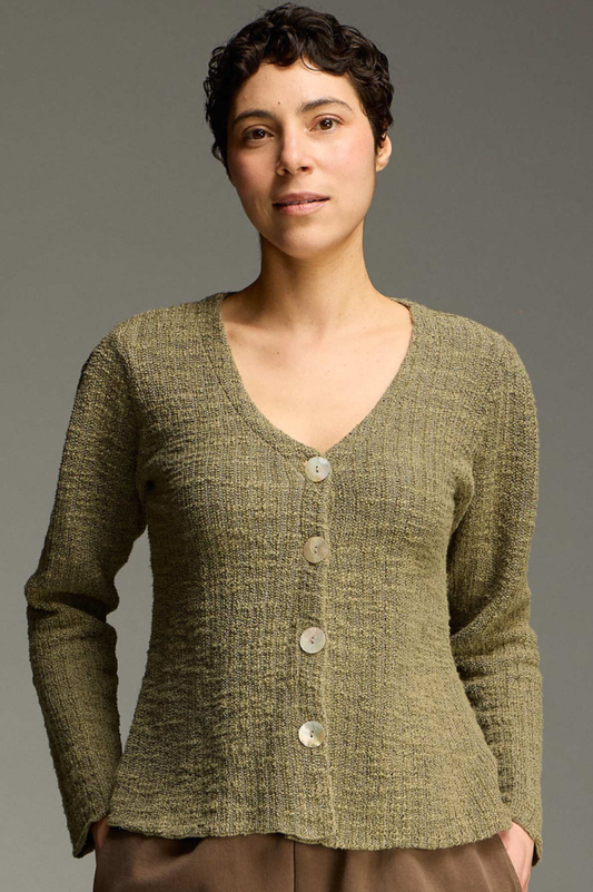 Cut Loose Texture Sweater Puff Sleeve Cardigan Fall 2026- Special Order