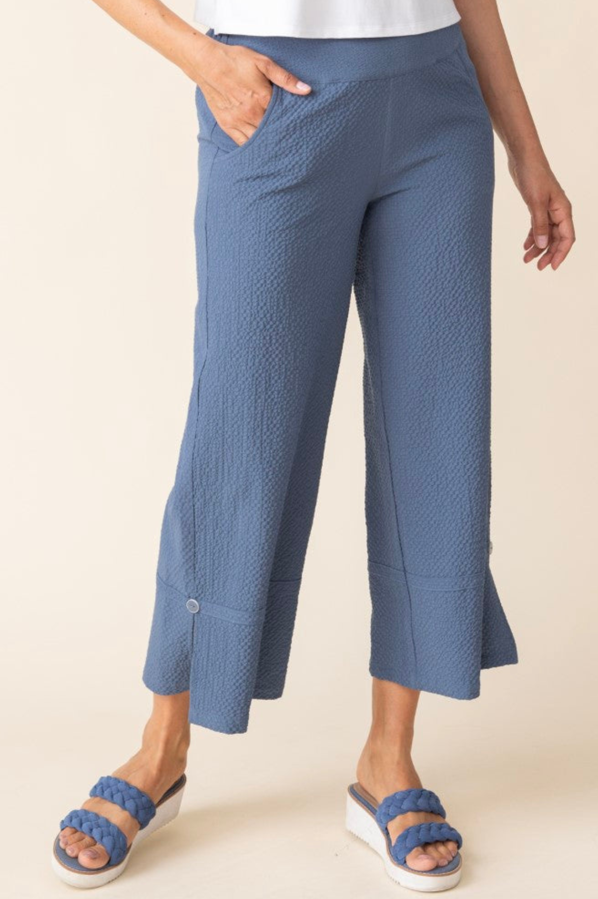 Habitat Crinkle Crepe Relaxed Split Hem Pant