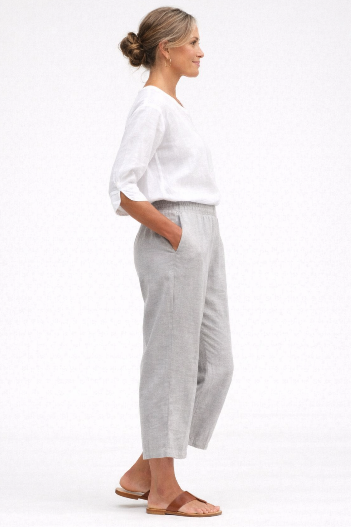 Cut Loose Hanky Linen Tulip Sleeve Top Summer 2026- Special Order - thread to cloth