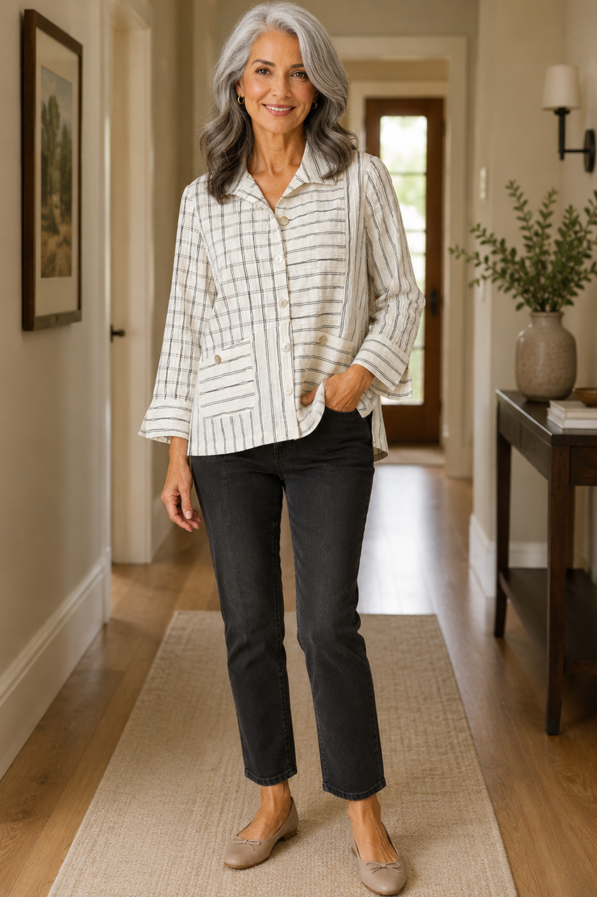 Habitat Clothing Tucked Dobby Mix Daphne Shirt for fall 2026