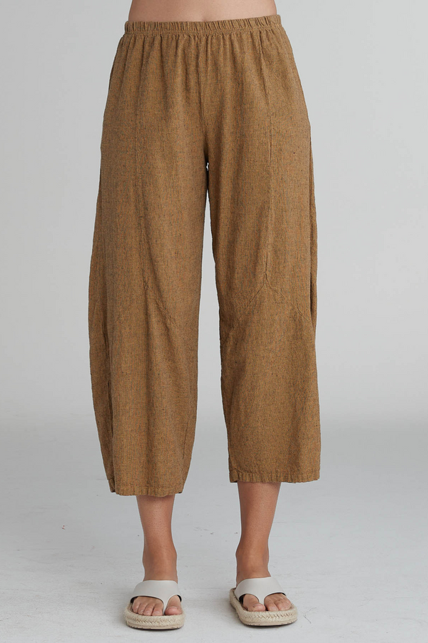 Cut Loose Crosshatch Barrel Crop Pant Spring 2025- Special Order