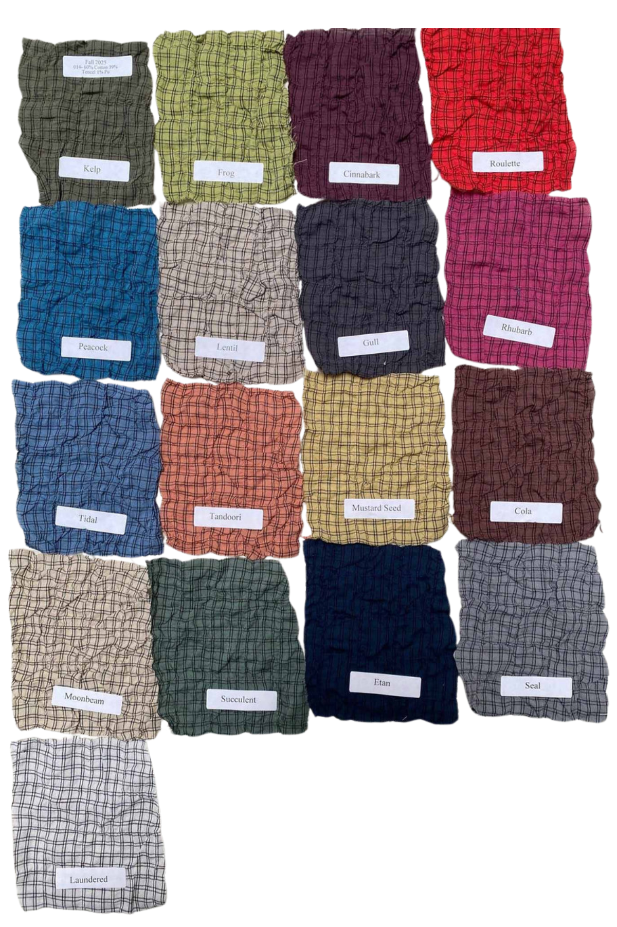 Cut Loose Crinkle Mini Plaid Cowl Neck Pullover Fall 2025-Special Order