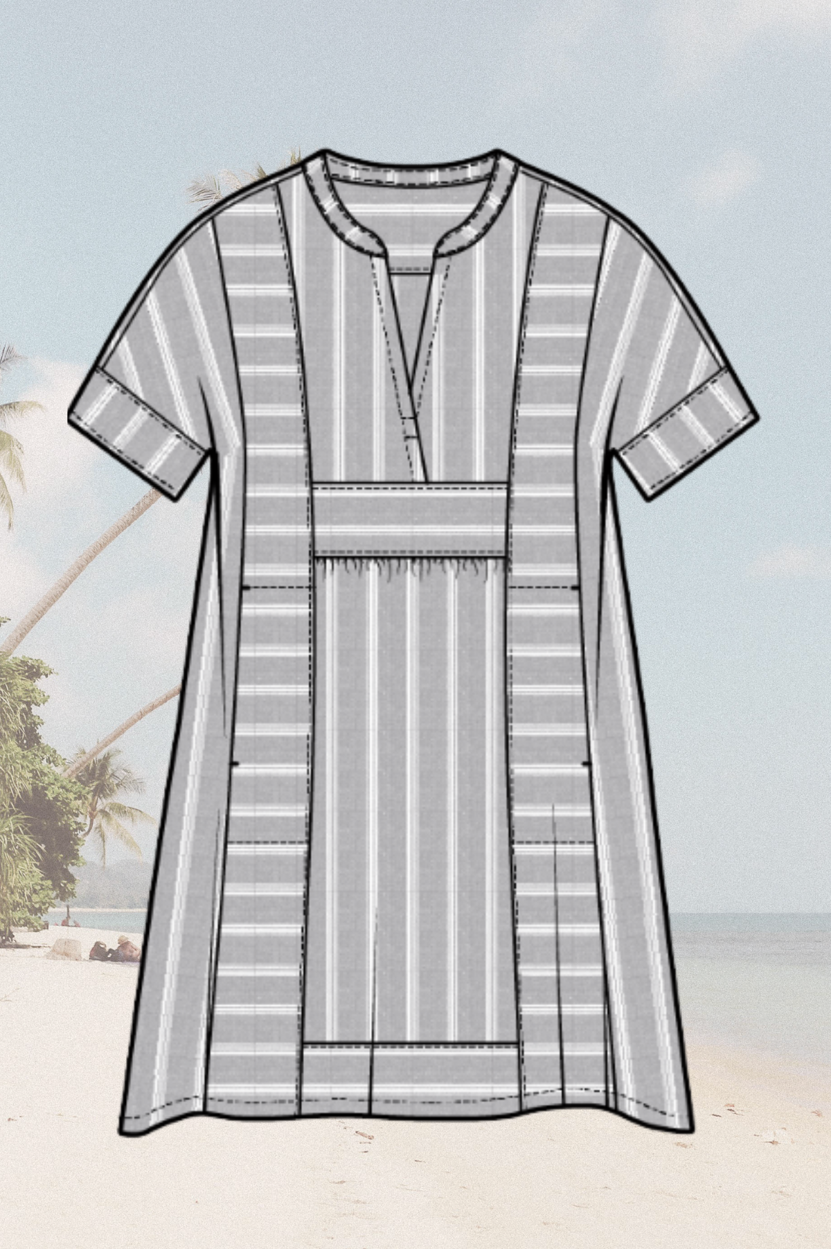 Escape by Habitat Catalina Stripe Laguna Shoreline Dress