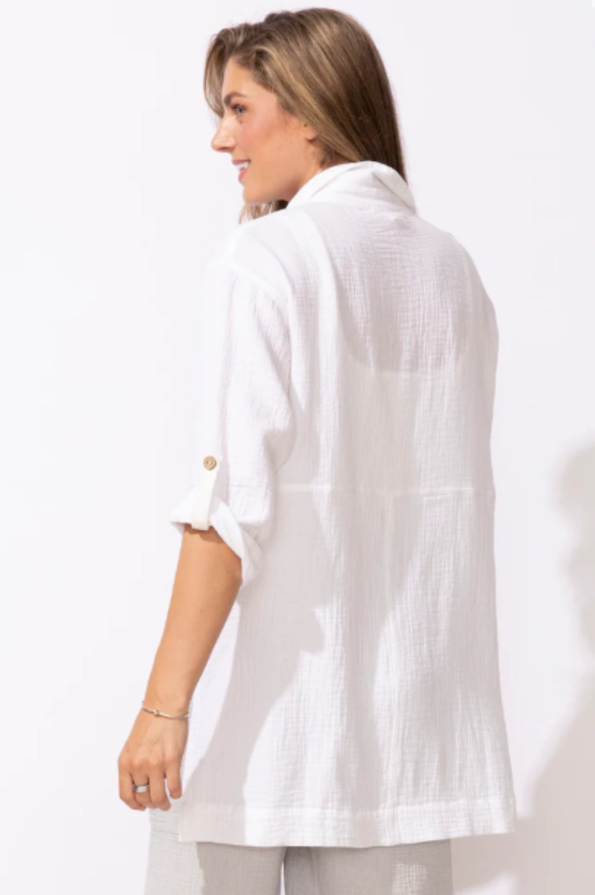 Escape by Habitat Sunkiss Cotton Gauze Beach Shirt