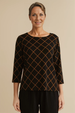 Cut Loose Fall Diamond Boatneck Top Fall 2024- Special Order