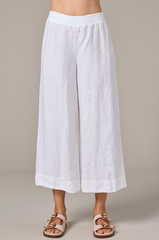 Cut Loose Solid Linen Crop Pant Spring 2026- Special Order - thread to cloth