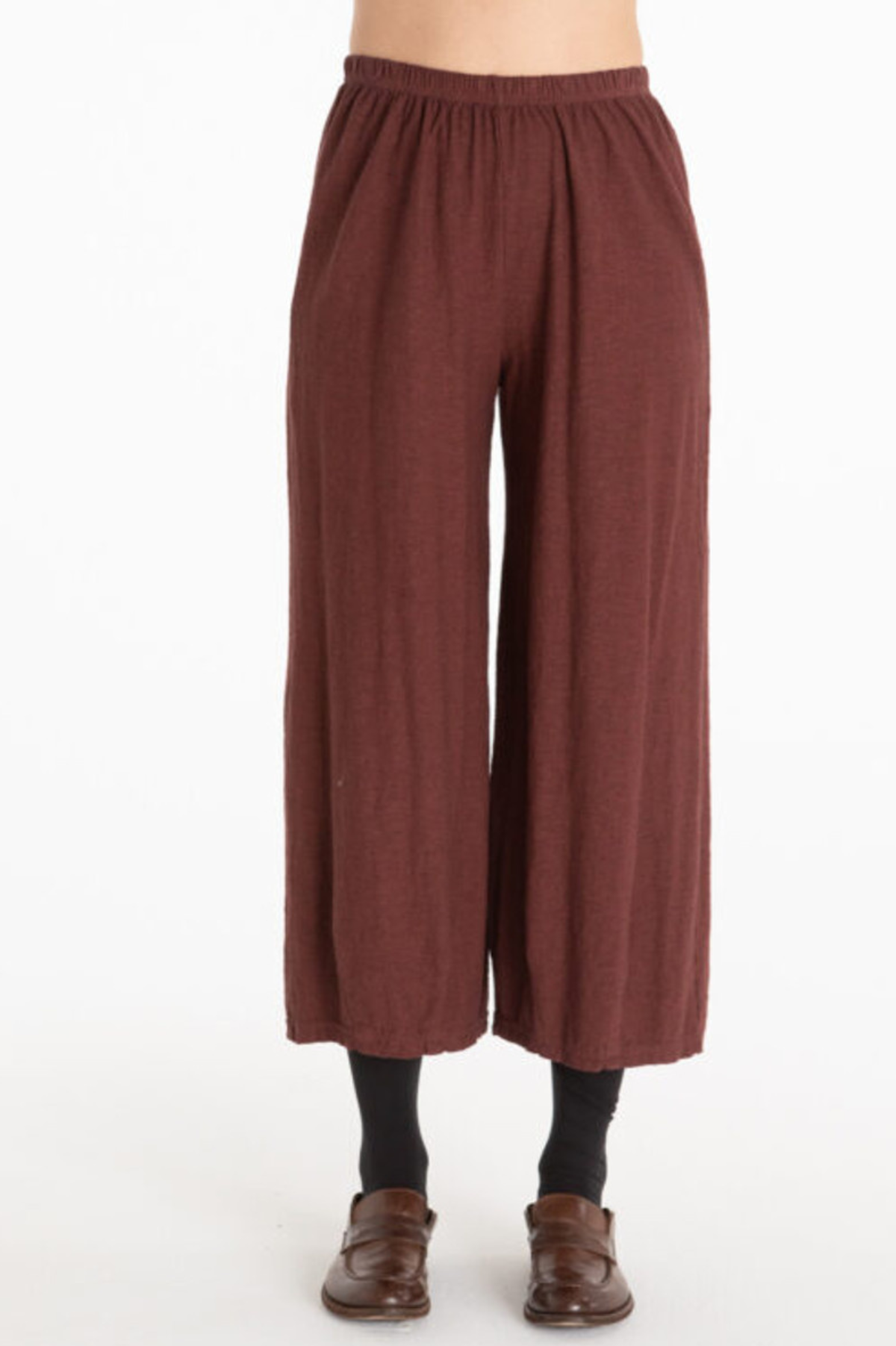 Cut Loose Pucker Doublecloth Cropped Pant with Darts  New Moon Boutique