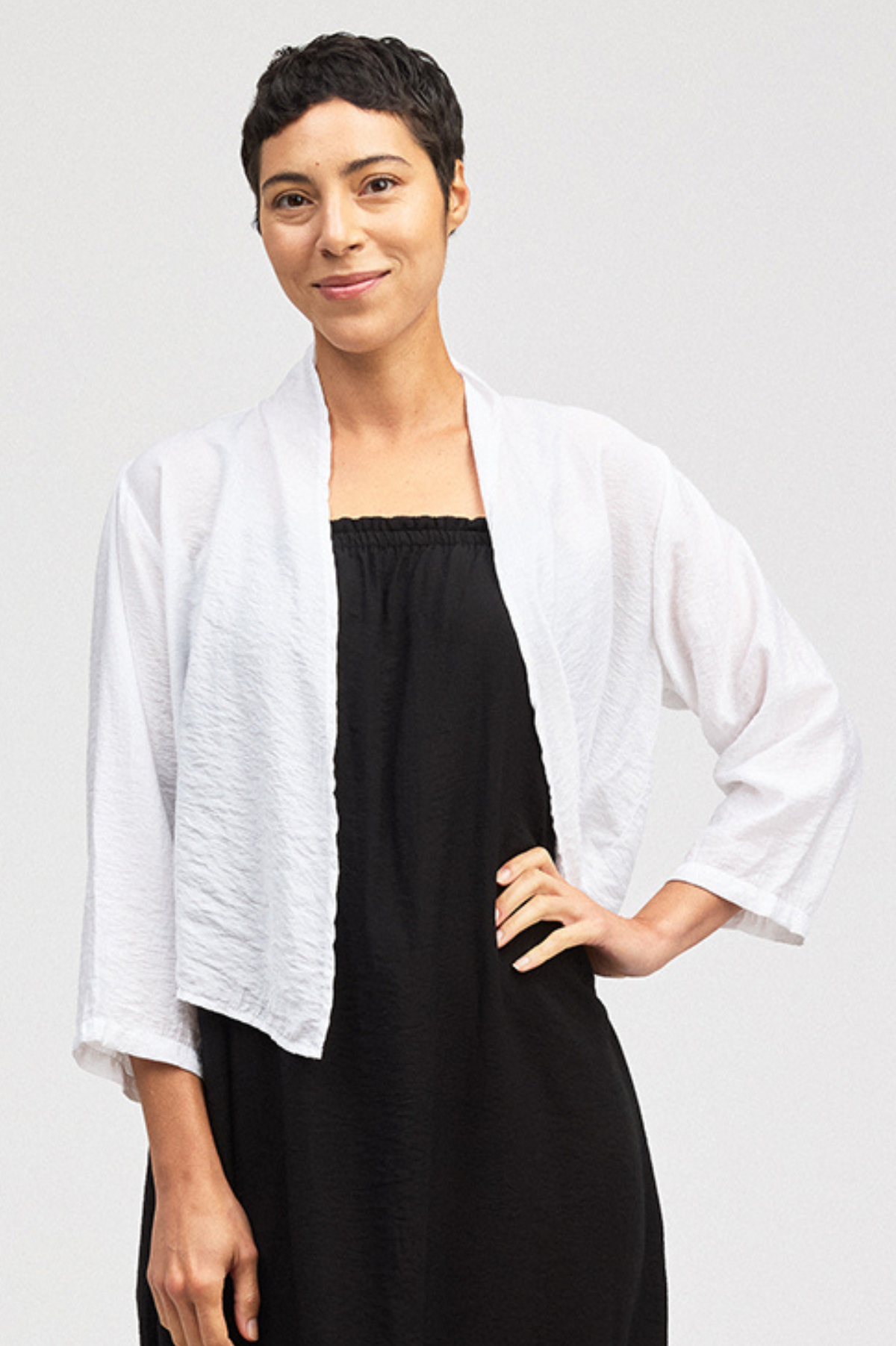Cut Loose Rayon Parachute Crop Cardigan Summer 2026- Special Order - thread to cloth