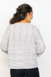 Habitat Clothing Linen Pocket Pullover Top Stripe