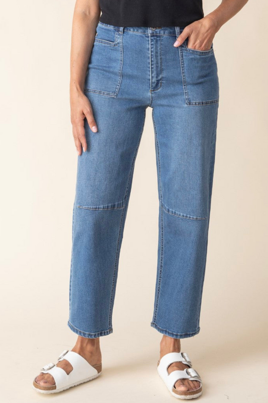 Habitat Stretch Denim Barrel Leg Pant