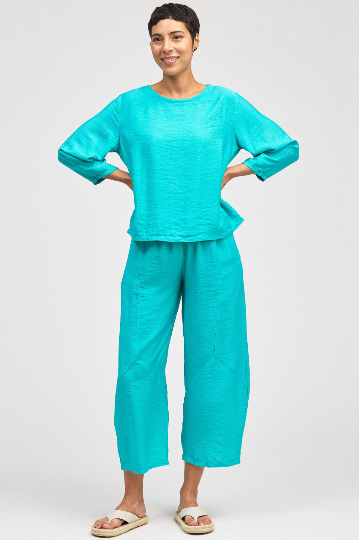 Cut Loose Rayon Parachute Lantern Sleeve Top Summer 2026- Special Order - thread to cloth