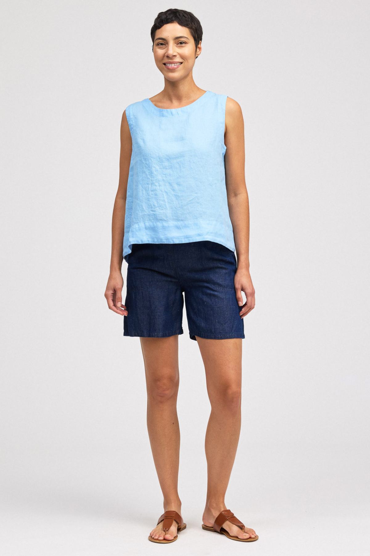 Cut Loose Hanky Linen Hi-Low Tank Summer 2026- Special Order