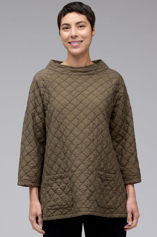 Cut Loose Quilted Parachute Raglan Pocket Top Fall 2024- Special Order