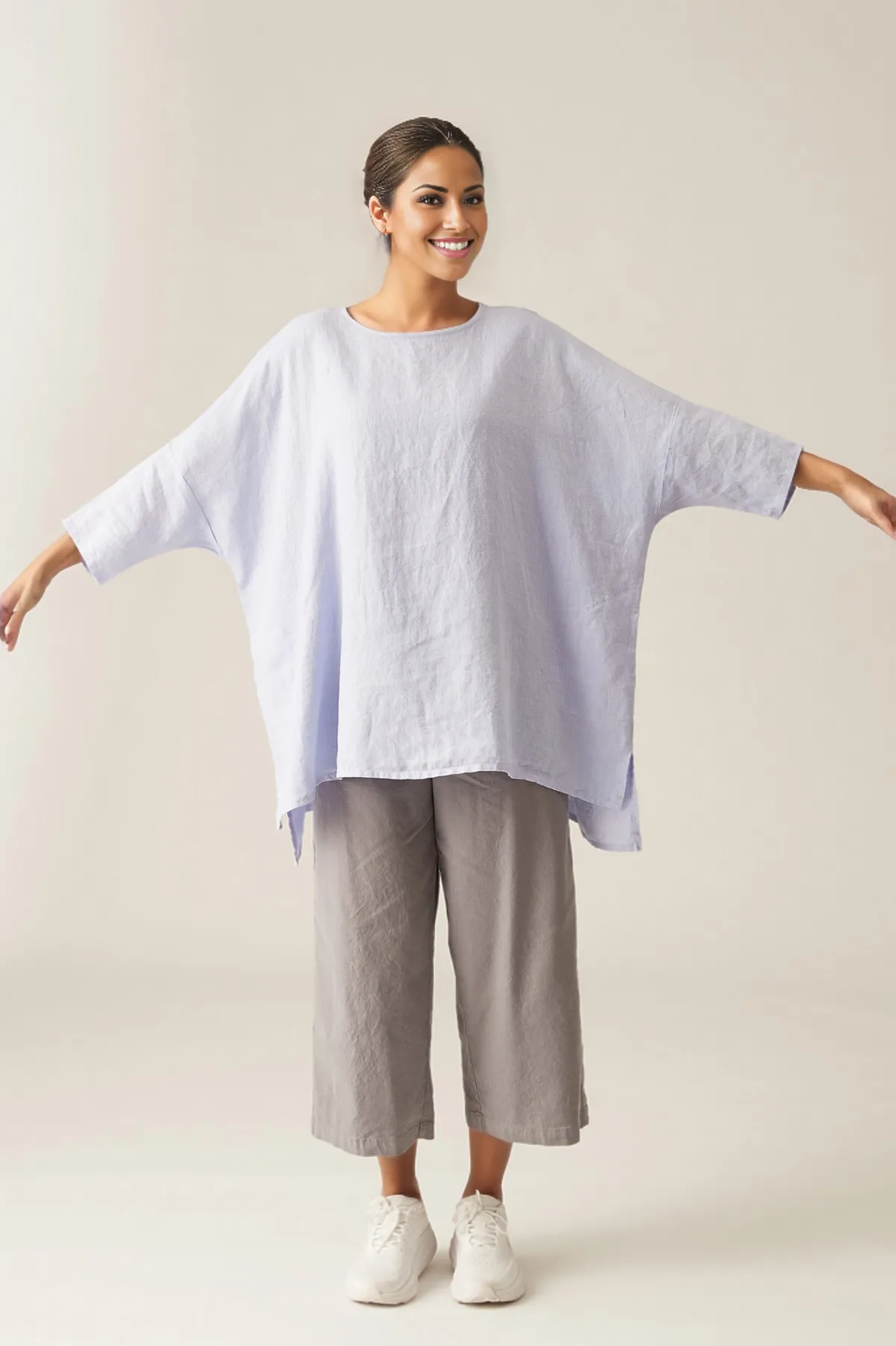 Cut Loose Solid Linen One Size Tunic Spring 2024-Special Order