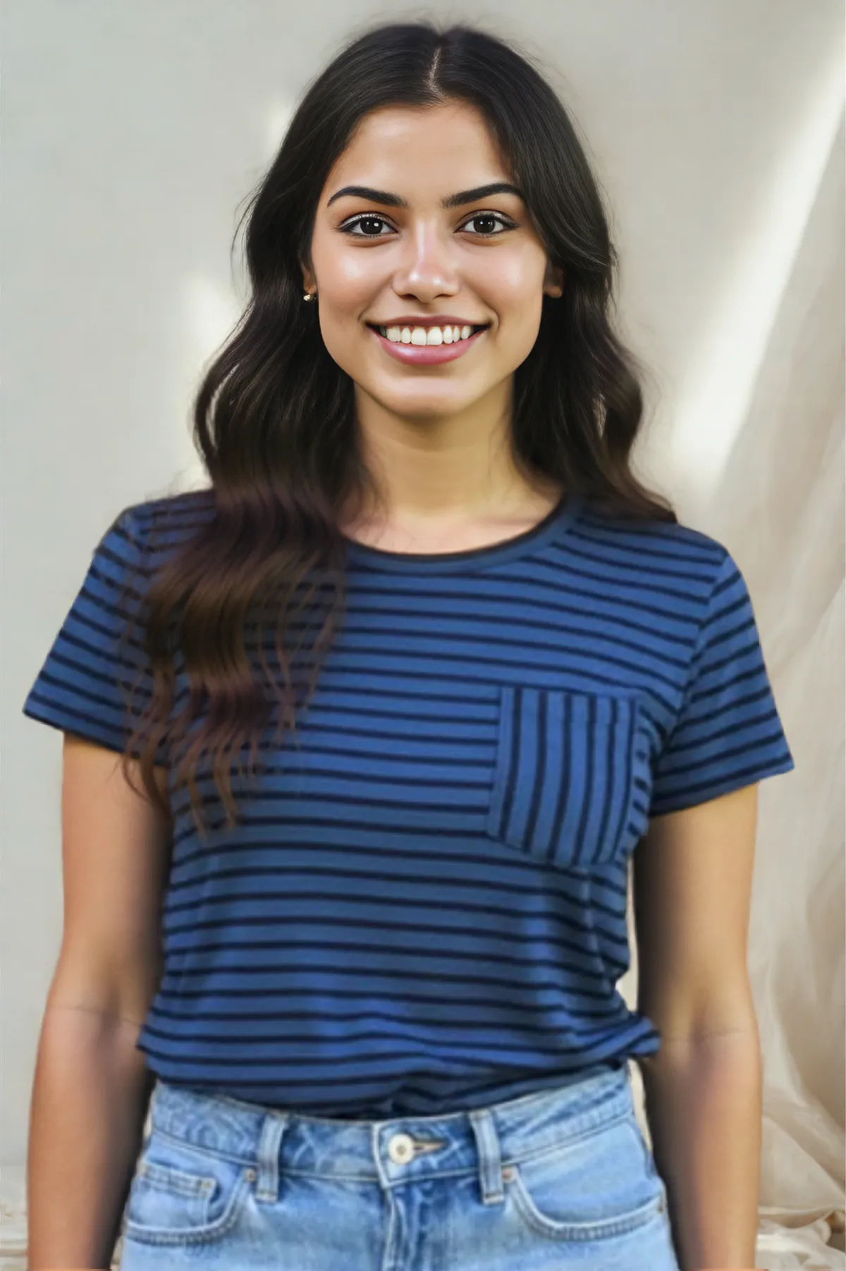 Cut Loose Navy Stripe Easy Tee/ Pocket Summer 2026- Special Order - thread to cloth