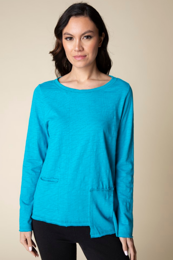 Habitat Clothing Peruvian Cotton Flounce Pocket Top