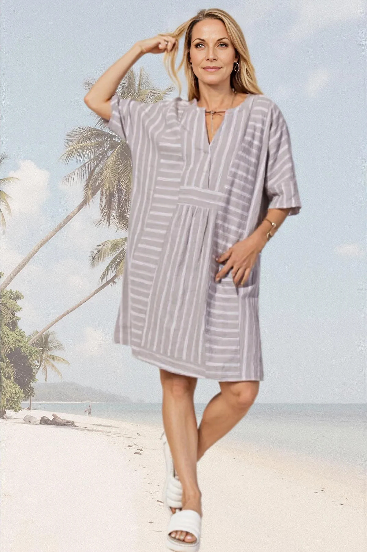 Escape by Habitat Catalina Stripe Laguna Shoreline Dress