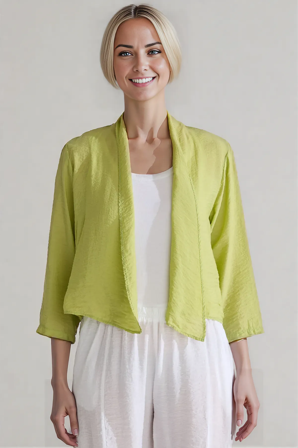 Cut Loose Rayon Parachute Crop Cardigan Summer 2025- Special Order