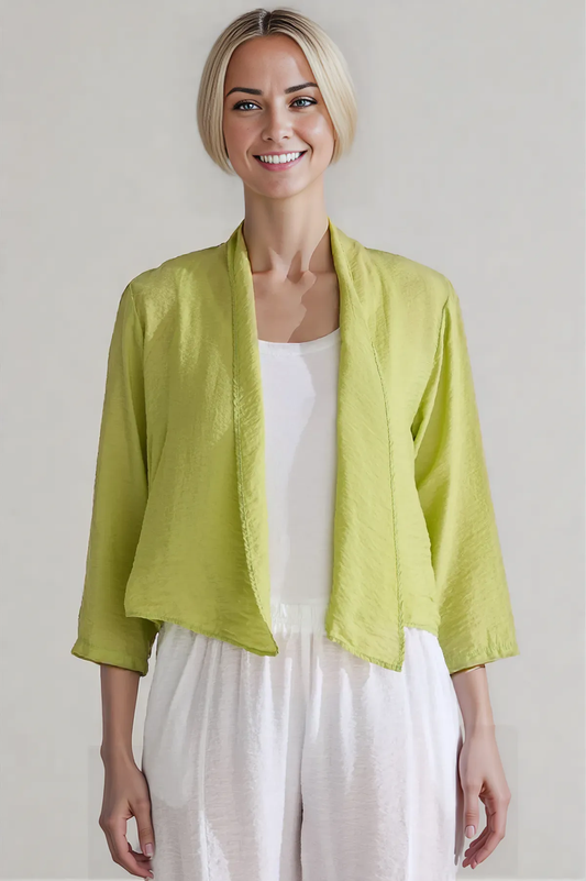 Cut Loose Rayon Parachute Crop Cardigan Summer 2025- Special Order