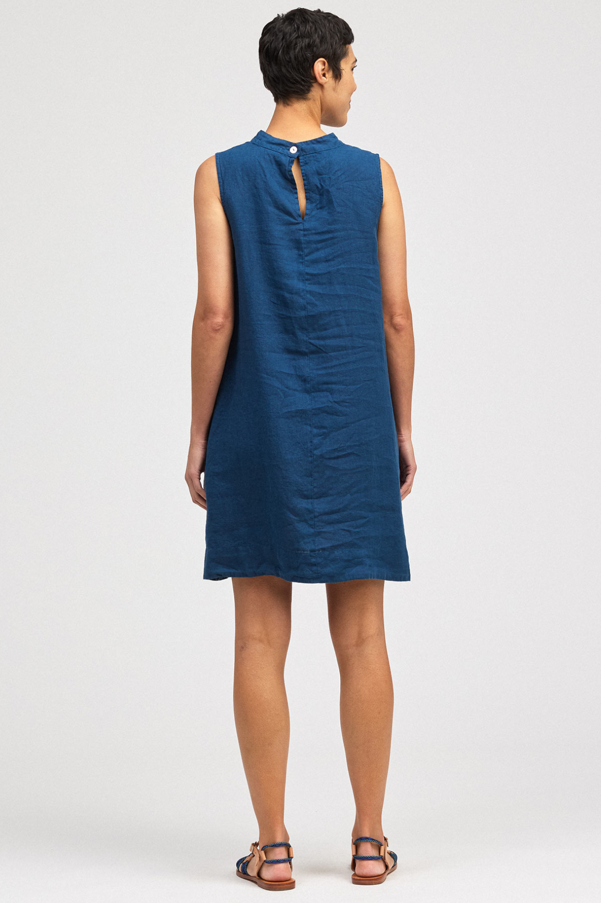 Cut Loose Hanky Linen Mock Neck Shift Summer 2026- Special Order