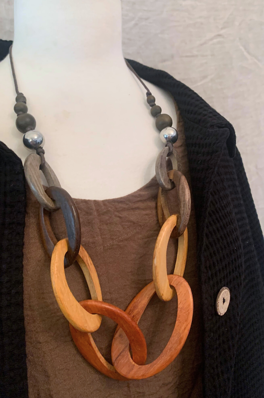 Laurel Wood Link Necklace