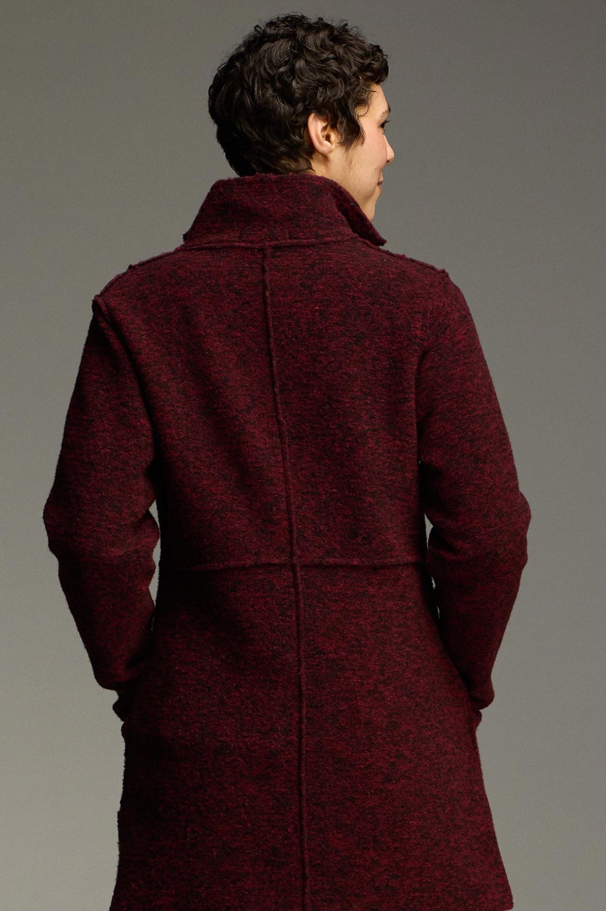 Cut Loose Marled Boiled Wool Zip Jacket Fall 2026-Special Order