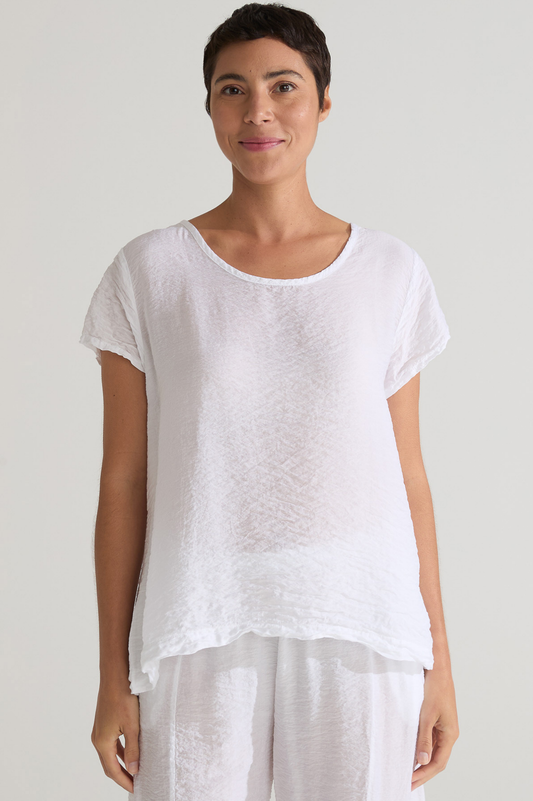 Cut Loose Rayon Parachute Crop Sleeve Swing Top Summer 2025- Special Order