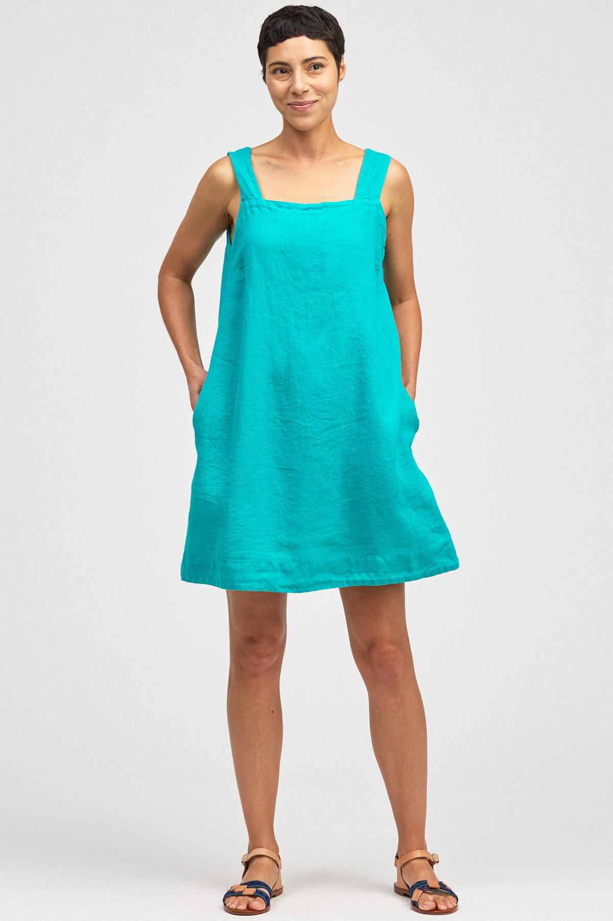 Cut Loose Hanky Linen Square Nek Shift Summer 2026- Special Order