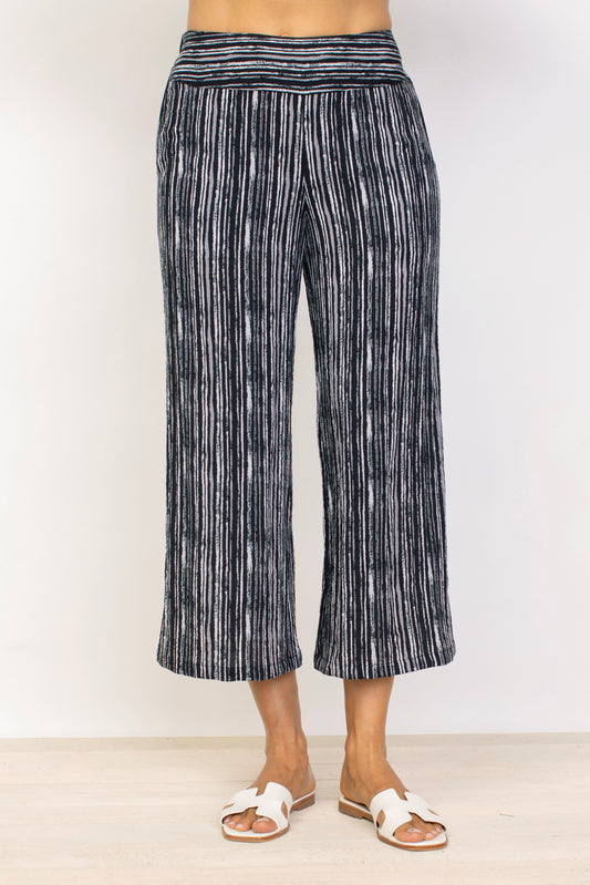 Habitat Clothing Mixed Stripe Easy Flood Pant - thread to cloth