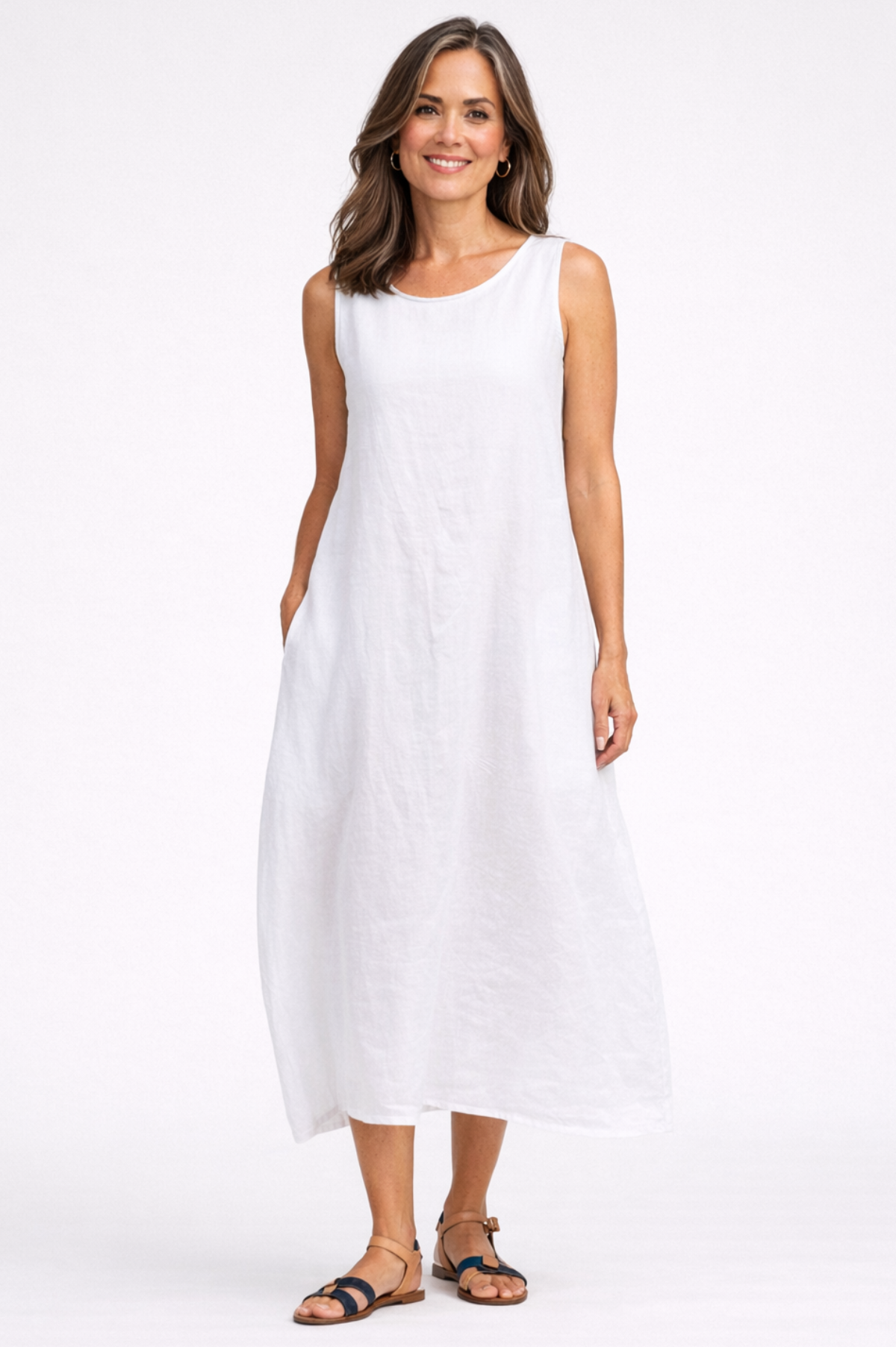 Cut Loose Hanky Linen Maxi Tank Dress Summer 2026- Special Order