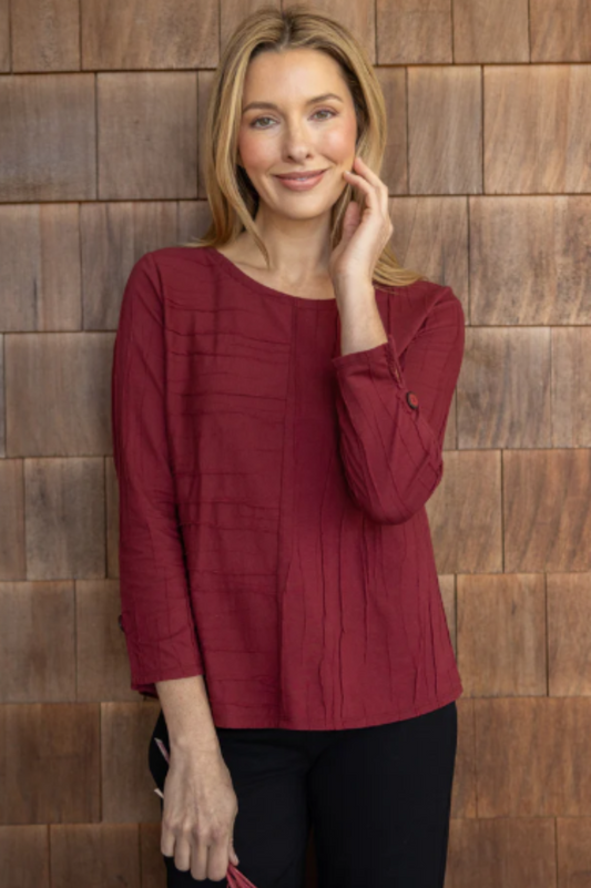 Habitat Clothing Steady Stream Button Back Tee