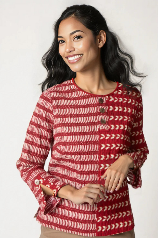 Habitat Clothing Mixed Batiks Print Pullover