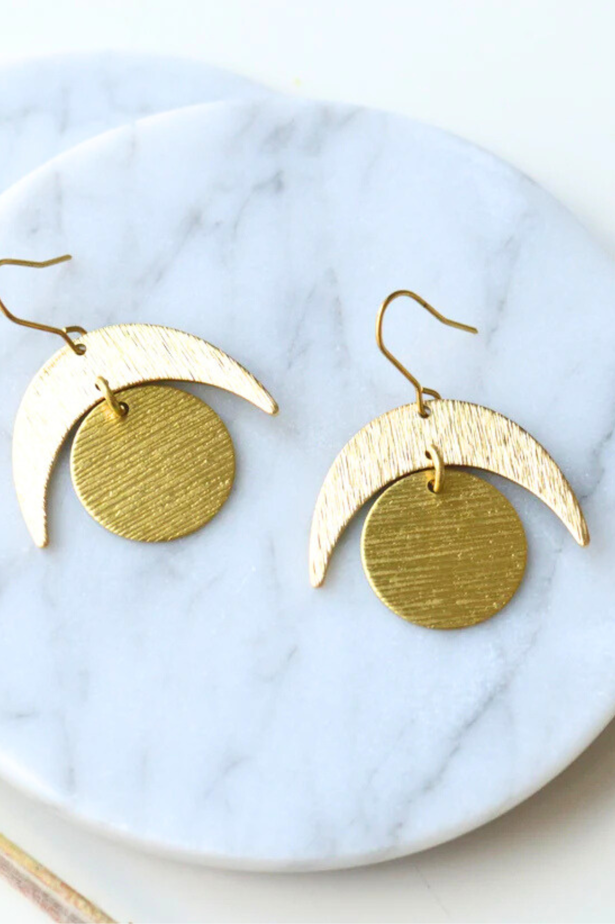 Crested Moon Earrings