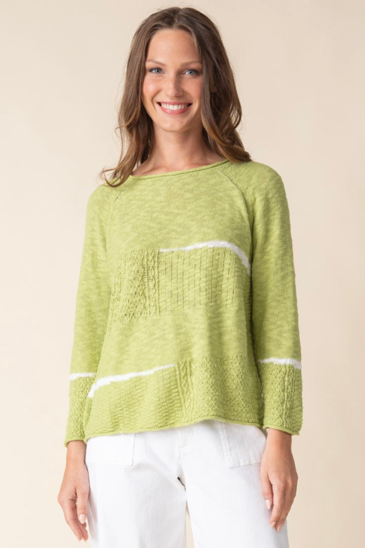 Habitat Spring Speckle Boatneck Pullover-Special Order