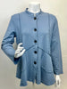 French Terry Jacket-Dusty Blue