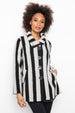 LIV by Habitat Stripe Swing Coat-in Sand