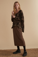 Cut Loose Fall Frayed Stripe Long Skirt Fall 2024- Special Order